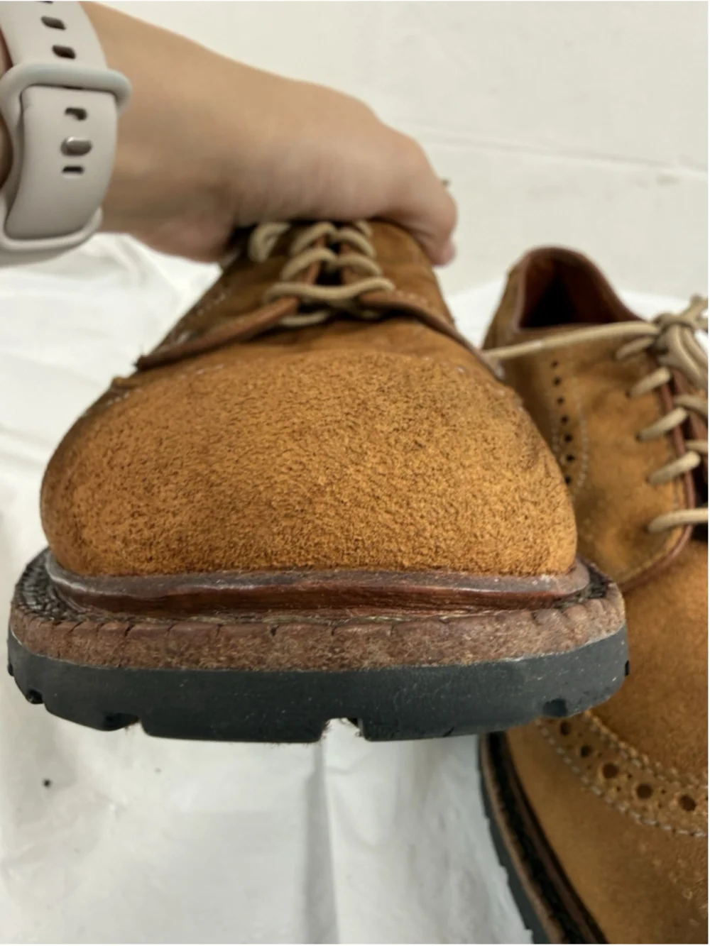 Allen Edmonds Big Sur Size 10.5 D Brogue suede wingtip